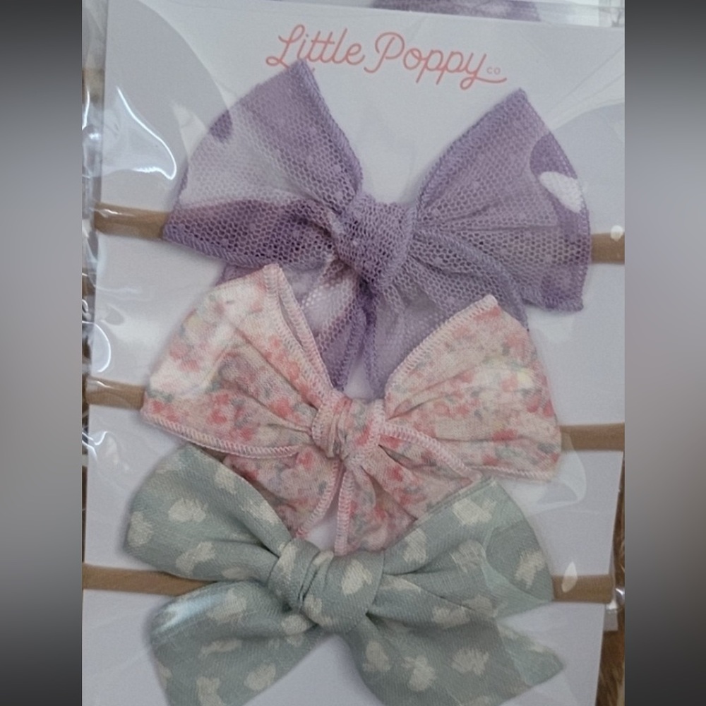 Little poppy bow set